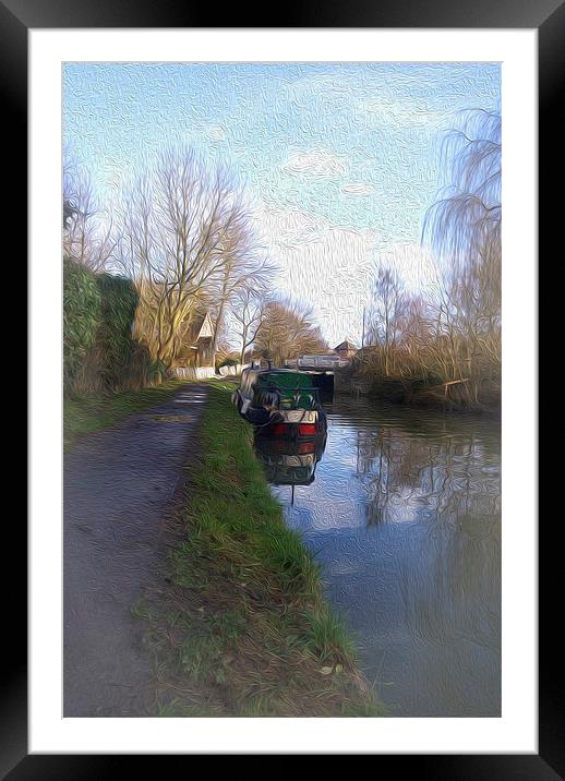 The River Stort Framed Mounted Print by Nigel Bangert