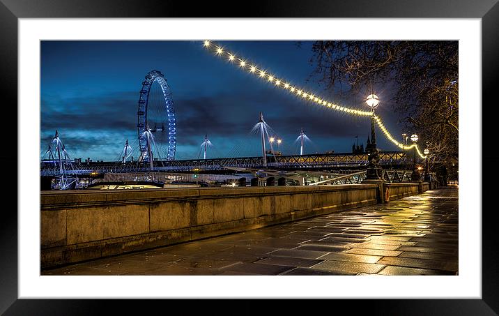 Victoria Embankment Framed Mounted Print by Olavs Silis