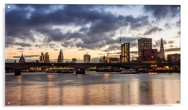 London Skyline Acrylic by Olavs Silis