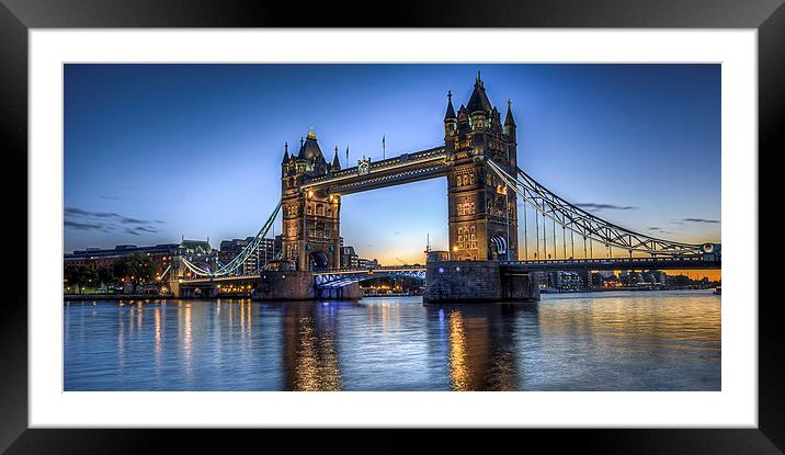 Tower Bridge Framed Mounted Print by Olavs Silis