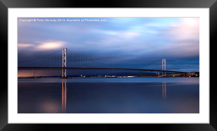 Forth road bridge 11 Framed Mounted Print by Peter Mclardy