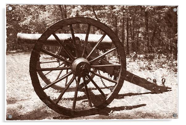Civil War Cannon Acrylic by Thomas Grob
