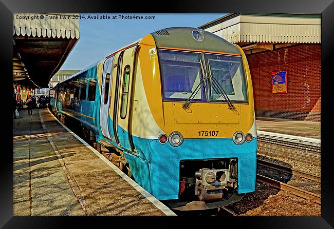Arriva Train 175107 Framed Print by Frank Irwin