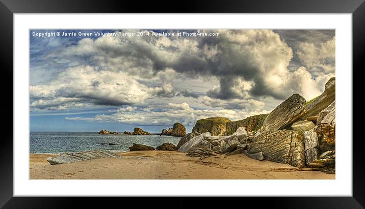 A Scottish Beach Framed Mounted Print by Jamie Green