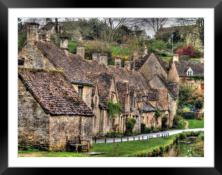 Weavers Cottages Framed Mounted Print by Andy Huntley