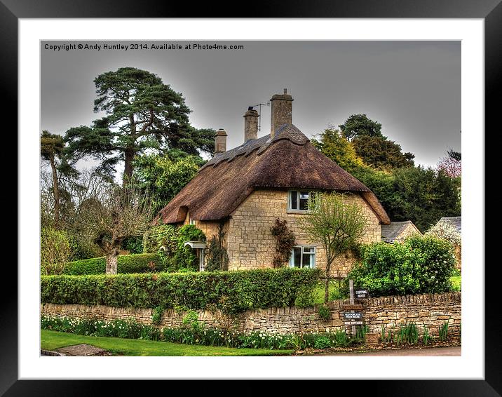 Cottage in Chipping Camden Framed Mounted Print by Andy Huntley