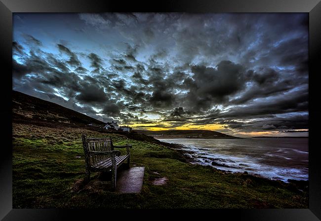 Croyde Bay daybreak. Framed Print by Dave Wilkinson North Devon Ph
