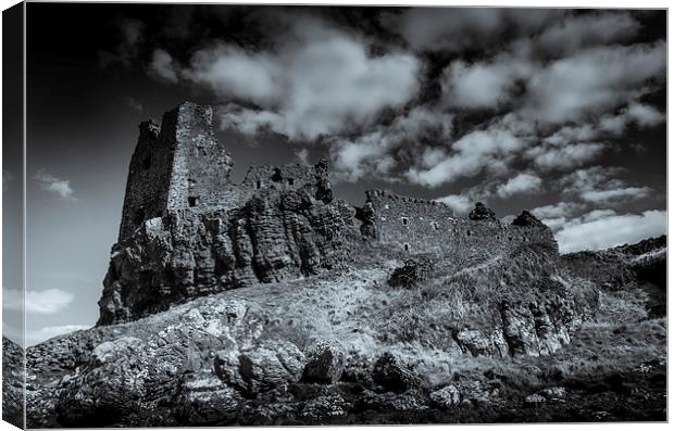 Dunure Castle Scotland 1 Canvas Print by Gareth Burge Photography