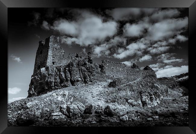 Dunure Castle Scotland 1 Framed Print by Gareth Burge Photography
