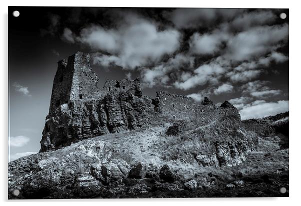 Dunure Castle Scotland 1 Acrylic by Gareth Burge Photography