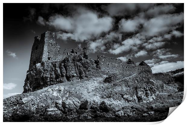 Dunure Castle Scotland 1 Print by Gareth Burge Photography