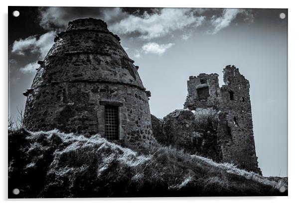 Dunure Castle Scotland 2 Acrylic by Gareth Burge Photography