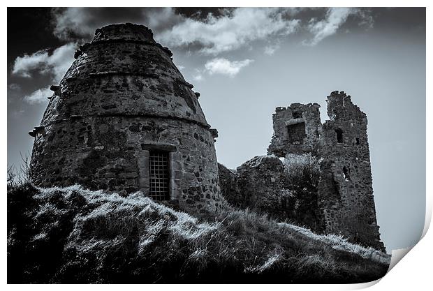 Dunure Castle Scotland 2 Print by Gareth Burge Photography