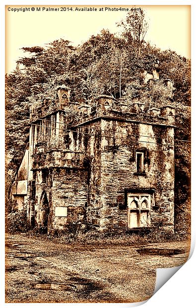 The Forgotten Gate house Print by M Palmer