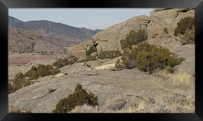Rugged Wyoming Landscape 0615 Framed Print by Don Brady