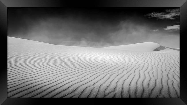 White Sands Desolation Framed Print by Gareth Burge Photography