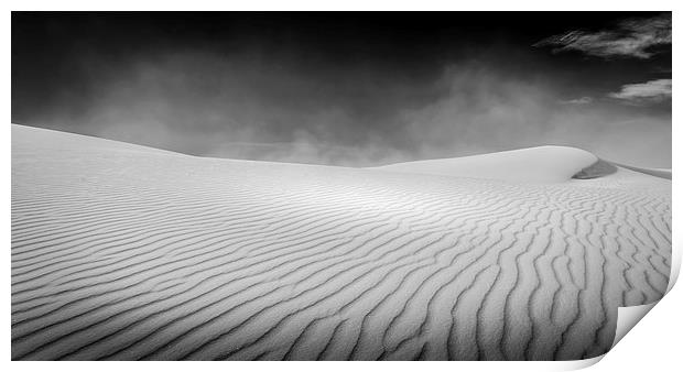 White Sands Desolation Print by Gareth Burge Photography