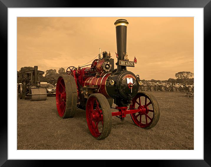 Steam Traction Engine Framed Mounted Print by Bill Simpson