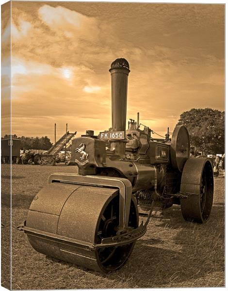 Steam Traction Engine Canvas Print by Bill Simpson