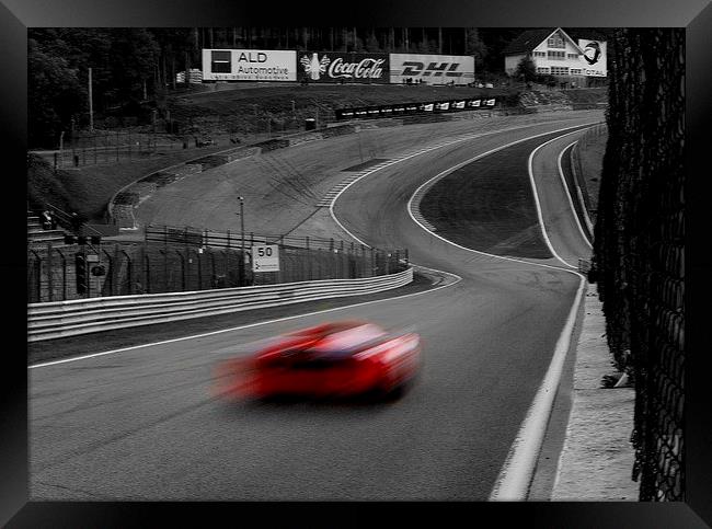 A red car in a black and white world Framed Print by Steven Else ARPS