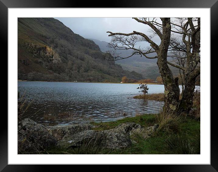 A welsh lake Framed Mounted Print by Steven Else ARPS