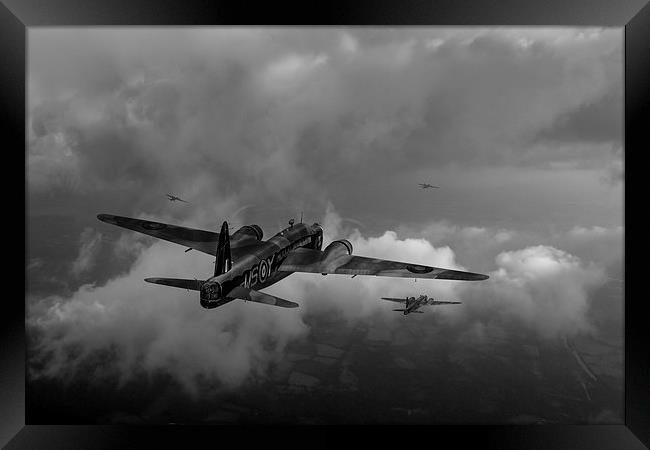 Taking the fight to the enemy B&W version Framed Print by Gary Eason