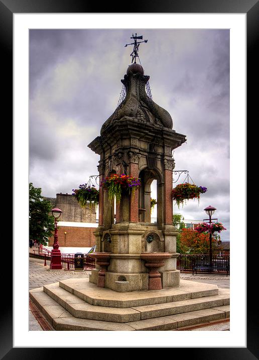 The Murray Fountain Framed Mounted Print by Tom Gomez