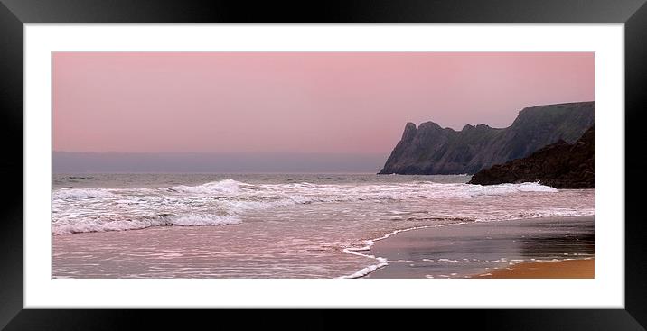 Gower Tides Framed Mounted Print by Dai Parker