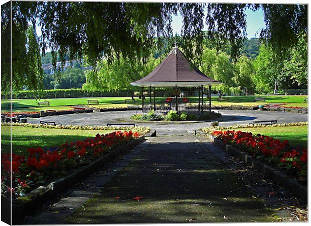 Bandstand Blooms Canvas Print by Dai Parker