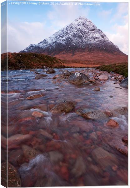 Majestic Buichaille Etive Mor in Winter Canvas Print by Tommy Dickson