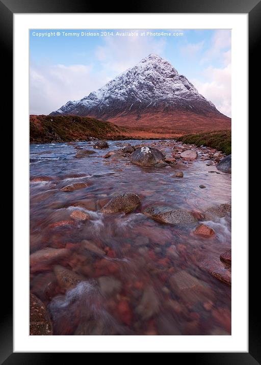 Majestic Buichaille Etive Mor in Winter Framed Mounted Print by Tommy Dickson