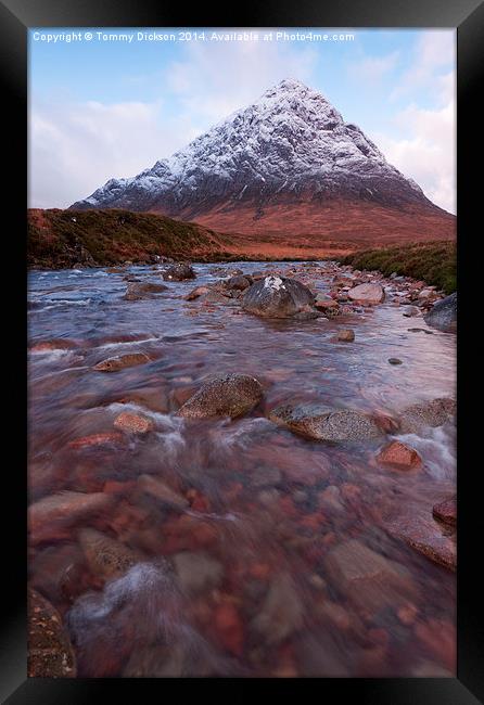 Majestic Buichaille Etive Mor in Winter Framed Print by Tommy Dickson