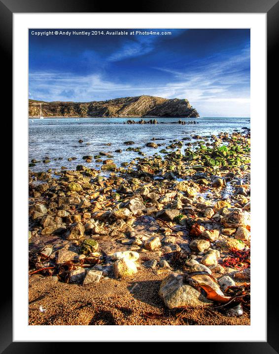 Lulworth Cove Dorset Framed Mounted Print by Andy Huntley