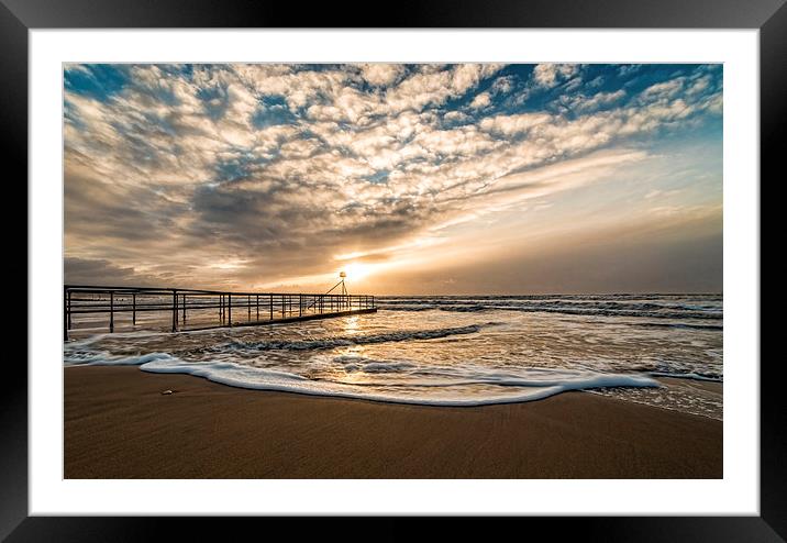 Tranquil Bournemouth Seascape Framed Mounted Print by Daniel Rose