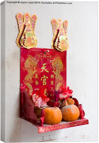 Chinese New Year Offerings Canvas Print by J Lloyd