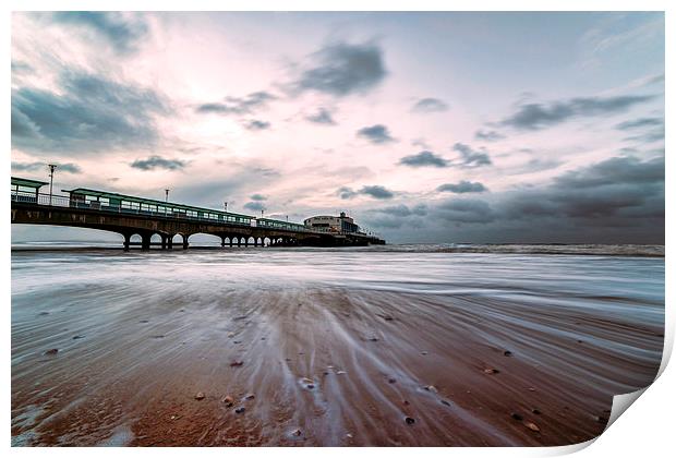 Tranquil Sunrise over Bournemouth Pier Print by Daniel Rose