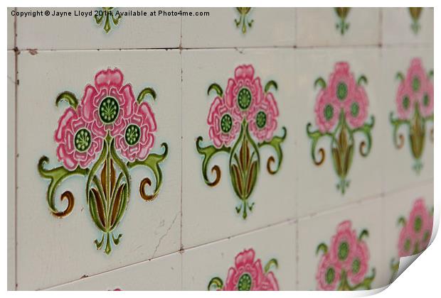 Art Nouveau Tiles, Singapore Print by J Lloyd