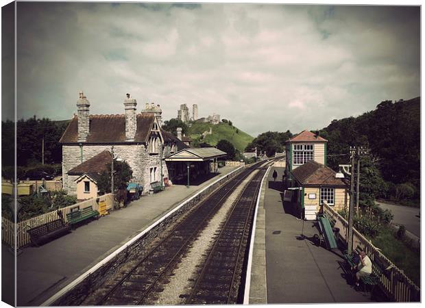 Antique Corfe Station Canvas Print by Linsey Williams