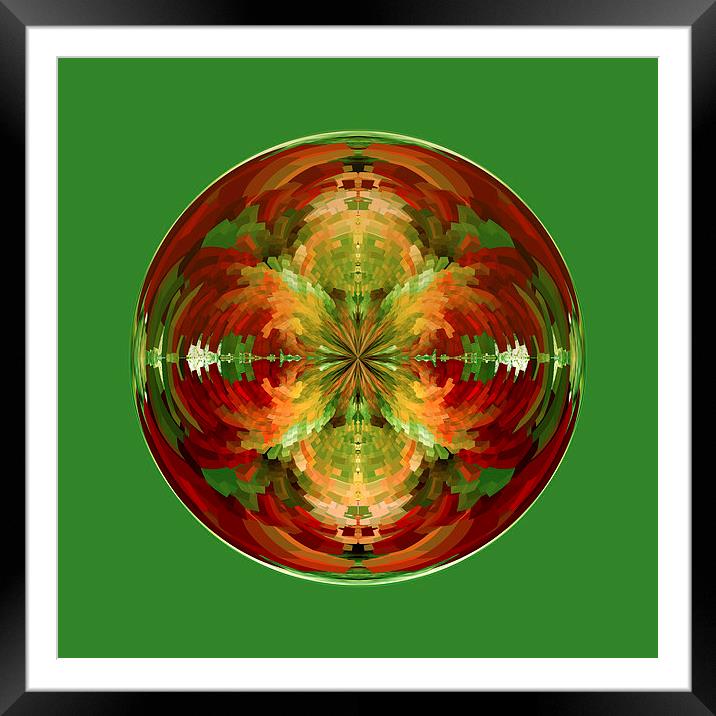 The Globe on green Framed Mounted Print by Robert Gipson