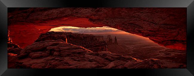 Mesa Arch Framed Print by Mark Hughes