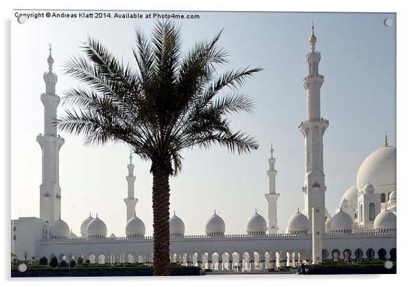 Sheikh Zayed Mosque, Abu Dhabi Acrylic by Andreas Klatt