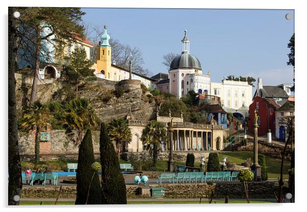 Portmeirion - North Wales Acrylic by Andy McGarry