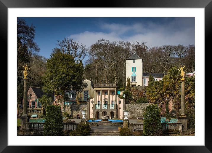 Portmeirion - Town Hall Framed Mounted Print by Andy McGarry