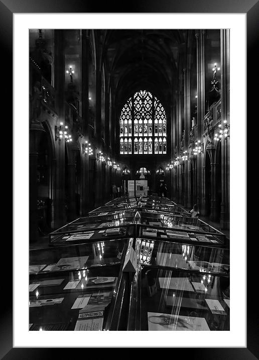 John Rylands Library - Manchester Framed Mounted Print by Andy McGarry