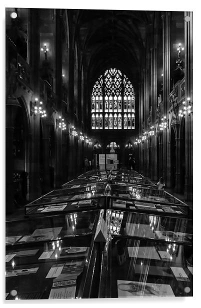John Rylands Library - Manchester Acrylic by Andy McGarry