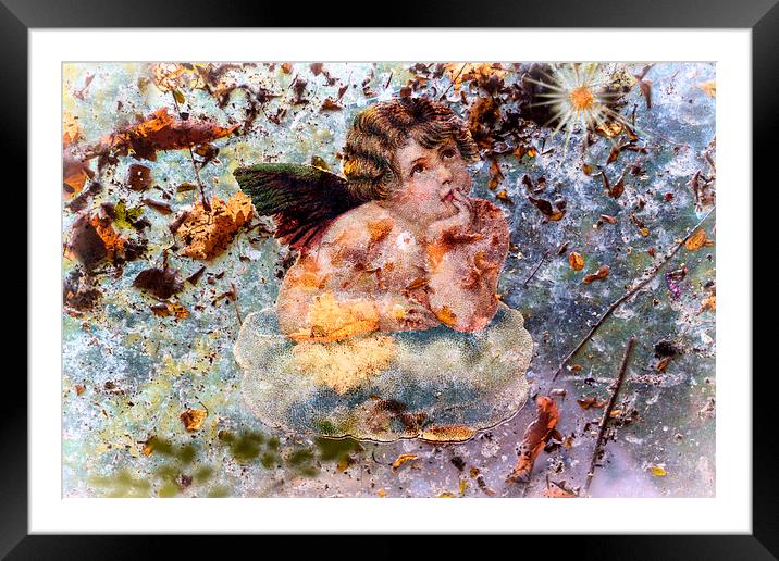 The angel of the leaves Framed Mounted Print by Guido Parmiggiani