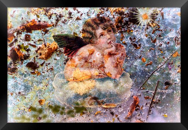 The angel of the leaves Framed Print by Guido Parmiggiani