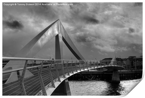 Squiggly Bridge, Glasgow. Print by Tommy Dickson