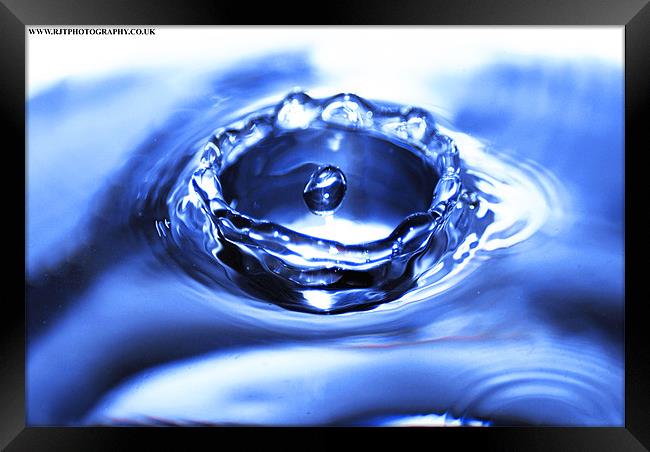 Liquid Impact Framed Print by Rob Toombs