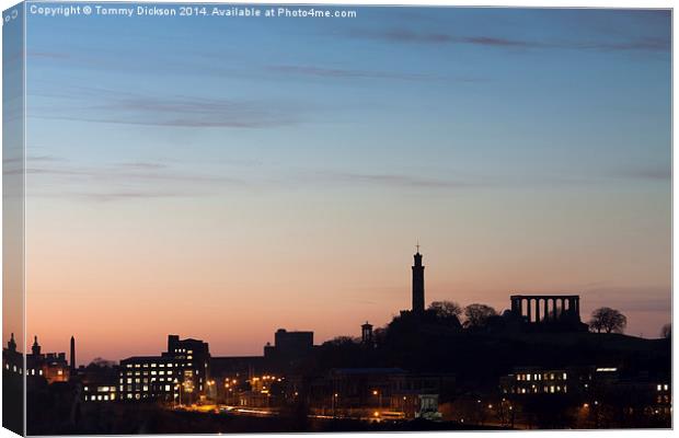 Majestic Edinburgh Skyline Canvas Print by Tommy Dickson